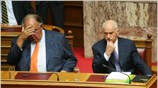 Ο πρωθυπουργός Γιώργος Παπανδρέου και ο αντιπρόεδρος της Κυβέρνησης Θεόδωρος Πάγκαλος στη ...