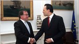 Ο υπουργός Εξωτερικών Δημήτρης Δρούτσας συναντήθηκε με τον υπουργό Εξωτερικών της Νέας ...