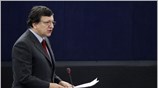 Ο πρόεδρος της Κομισιόν, Χοσέ Μανουέλ Μπαρόζο, σε δηλώσεις του, ενώπιον της ...