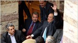 Ο Κώστας Καραμανλής παίρνει μέρος στην ονομαστική ψηφοφορία που πραγματοποιήθηκε στη Βουλή ...