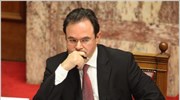 Ο υπουργός Οικονομικών Γιώργος Παπακωνσταντίνου επετέθη, μιλώντας στη Βουλή, εναντίον της Νέας ...