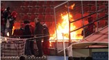 Απογοητευμένοι φίλαθλοι της ομάδας του Πανσερραϊκού, από την πορεία της ομάδας τους, ...