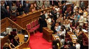 O Πρόεδρος της Δημοκρατίας Κάρολος Παπούλιας στη συνεδρίαση της ολομέλειας της 15ης ...
