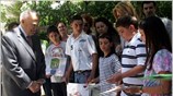 Ο Πρόεδρος της Δημοκρατίας Κάρολος Παπούλιας δέχθηκε σήμερα στον κήπο του Προεδρικού ...