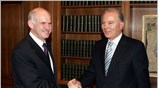 Με τον διοικητή της Τράπεζας της Ελλάδος Γιώργο Προβόπουλο συνατήθηκε σήμερα το ...