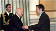 Ο Πρόεδρος της Δημοκρατίας Κάρολος Παπούλιας (Α) και ο πρόεδρος του ΣΥΡΙΖΑ ...