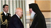 Ο Πρόεδρος της Δημοκρατίας Κάρολος Παπούλιας (Α) και ο Αρχιεπίσκοπος Αθηνών και ...
