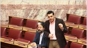 Ο πρόεδρος της ΚΟ του ΣΥΡΙΖΑ, Αλέξης Τσίπρας κατά τη συζήτηση επίκαιρης ...