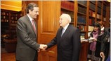 Στο Προεδρικό Μέγαρο έφθασε για να συγχαρεί τον Πρόεδρο της Δημοκρατίας για ...