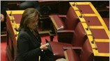 Η βουλευτης της Ν.Δ. Ντόρα Μπακογιάννη στη χθεσινή συζήτηση για τον Προϋπολογισμό, ...