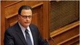 O εκπρόσωπος Τύπου της ΝΔ Πάνος Παναγιωτόπουλος κατά τη συζήτηση στη Βουλή ...