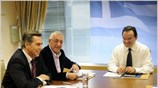 Ο υπουργός Οικονομικών κ. Γ. Παπακωνσταντίνου συναντήθηκε στο υπουργείο Οικονομικών με αντιπροσωπεία ...