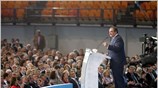 Έκκληση για ενότητα απηύθυνε ο απερχόμενος πρόεδρος της ΝΔ, Κώστας Καραμανλής, μιλώντας ...