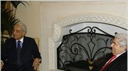 Ο Πρόεδρος Χριστόφιας δέχθηκε σήμερα εθιμοτυπικά τον πρώην γ.γ. του ΟΗΕ Μπούτρος ...