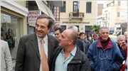 Ο υποψήφιος για την προεδρία της ΝΔ Αντώνης Σαμαράς επισκέφθηκε αργά το ...