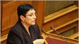 Η Γενική Γραμματέας του ΚΚΕ, Αλέκα Παπαρήγα κατηγόρησε την κυβέρνηση ότι αντίθετα ...