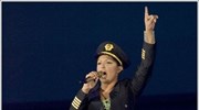 Η Eλενα Παπαρίζου τραγουδάει στην επίσημη τελετή εγκαινίων της Olympic Air, στο ...