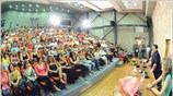 H γενική γραμματέας του ΚΚΕ Αλέκα Παπαρήγα μιλώντας χθες σε συγκέντρωση γυναικών ...