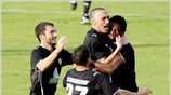 O ΠΑΟΚ χάρη στα τέρματα των Λίνο και Μουσλίμοβιτς επιβλήθηκε 2-1 της ...