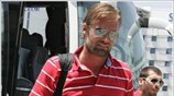 Ο Ολαφ Μέλμπεργκ στο Αεροδρόμιο Ελευθέριος Βενιζέλος της Αθήνας κατά την αναχώρηση ...