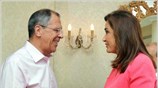 Η συνάντηση των υπουργών Εξωτερικών Ελλάδας και Ρωσίας Ντόρας Μπακογιάννη και Σεργκέι ...