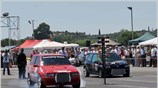 Στιγμιότυπο από τους αγώνες επιτάχυνσης (dragster), που πραγματοποιήθηκαν στην Τρίοδο Μεσσήνης το ...