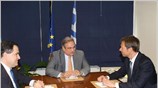 Ο Υπουργός Οικονομίας και Οικονομικών κ. Γιάννης Παπαθανασίου είχε σήμερα συνάντηση με ...