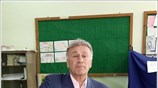 Ο νομάρχης Παναγιώτης Ψωμιάδης ασκεί το εκλογικό του δικαίωμα. ...