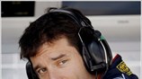 Ο Αυστραλός οδηγός της Red Bull Racing, Mark Webber πριν βγει στην ...