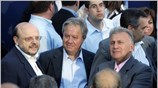 Στιγμιότυπο από την ομιλία του προέδρου της Νέας Δημοκρατίας Κώστα Καραμανλή στην ...