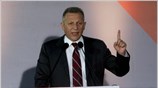 Ο επικεφαλής του ευρωψηφοδελτίου του ΚΚΕ Θανάσης Παφίλης κατά την ομιλία του ...