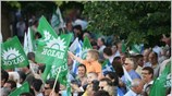 Στην κεντρική προεκλογική εκδήλωση του ΠΑΣΟΚ στη Λάρισα ,που έγινε στην κεντρική ...