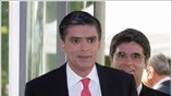 Ο δημοσιογράφος Νίκος Ευαγγελάτος φθάνει στο Ραδιοτηλεοπτικό Μέγαρο της ΕΡΤ για την ...