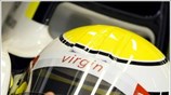 Ο Jenson Button εγκρίνει τις ρυθμίσεις της Brawn GP. ...