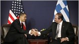 Με τον Πρόεδρο των Ηνωμένων Πολιτειών Μπαράκ Ομπάμα συναντήθηκε, λίγο μετά το ...