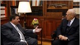 Ο Πρόεδρος της Δημοκρατίας Κάρολος Παπούλιας δέχθηκε σήμερα τον Πρόεδρο του ΛΑΟΣ ...