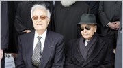 Οι πρώην Πρόεδροι της Δημοκρατίας Χρήστος Σαρτζετάκης  και Κωστής Στεφανόπουλος παρακολουθούν ...