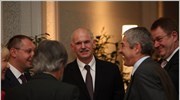 Ο πρόεδρος του ΠΑΣΟΚ, Γιώργος Παπανδρέου στη συνάντηση των ηγετών του Ευρωπαϊκού ...
