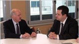 Με τον αντιπρόεδρο της σερβικής κυβέρνησης και πρόεδρο του Σοσιαλιστικού κόμματος της ...