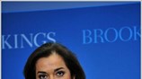 Η υπουργός Εξωτερικών Ντόρα Μπακογιάννη κατά την ομιλία της στο Ινστιτούτο Διεθνών ...