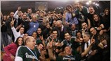 Οι παίκτες του Παναθηναϊκού πανηγυρίζουν την κατάκτηση του Κυπέλλου Ελλάδας. ...