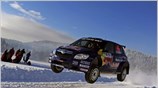 Ο Σουηδός Patrick Sandell, με Skoda Fabia Super 2000, στο πρώτο σκέλος ...