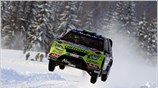 Ο Φιλανδός Mikko Hirvonen, με Focus RS WRC, «ίπταται» στο πρώτο σκέλος ...