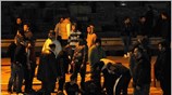 Επεισόδια σημειώθηκαν το Σάββατο το βράδυ έξω από το κλειστό γήπεδο «Δ. ...