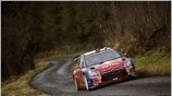 Ο Sebastien Loeb οδηγεί την Citroen C4 WRC στο shakedown του Ιρλανδικού ...