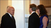 Ο Πρόεδρος της Δημοκρατίας Κάρολος Παπούλιας και ο πρέσβης των ΗΠΑ Ντάνυ ...