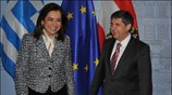 Η υπουργός Εξωτερικών Ντόρα Μπακογιάννη συναντήθηκε με τον αυστριακό ομόλογο της Micheal ...