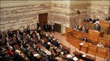 Ο πρόεδρος του ΛΑΟΣ Γιώργος Καρατζάφερης κατήγγειλε στην ομιλία του στη Βουλή ...