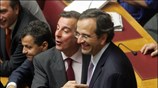 Ο τέως υπουργός Πολιτισμού Μιχάλης Λιάπης (Α) και ο νέος, σύμφωνα με ...