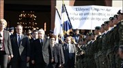 Ο πρωθυπουργός, Κώστας Καραμανλής (2Α) με τον πρόεδρο της Κυπριακής Δημοκρατίας, Δημήτρη ...